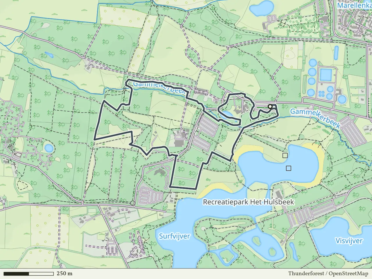 Rode route vanaf Het Hulsbeek, Oldenzaal