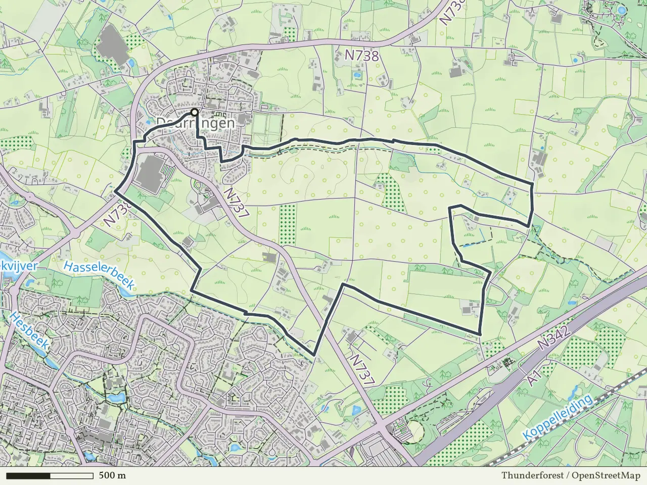 Groene route vanaf Deurningen, Saasveld