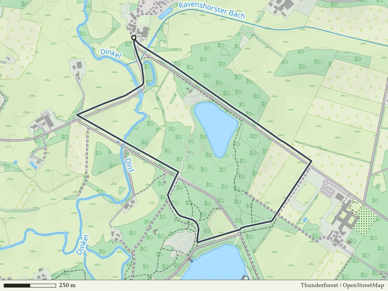 Groene route vanaf Bardel, Bad Bentheim