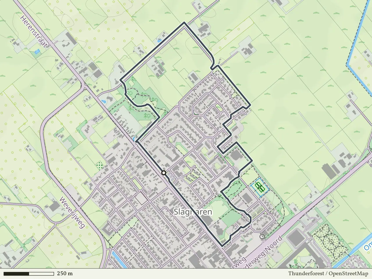 Gele route vanaf Slagharen, Hardenberg Oost