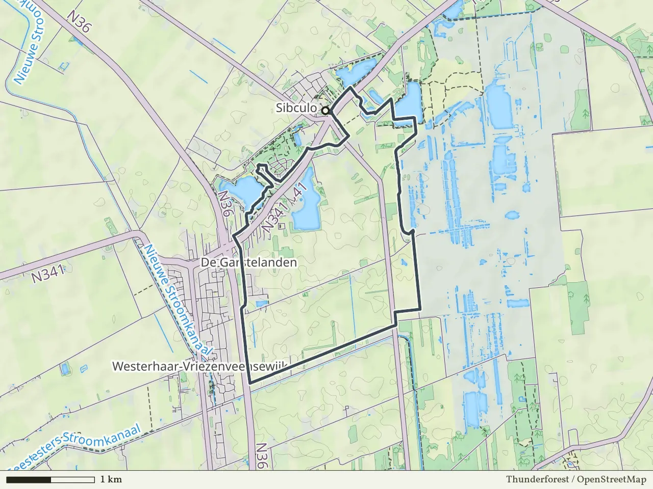 Paarse route vanaf Sibculo, Hardenberg Oost