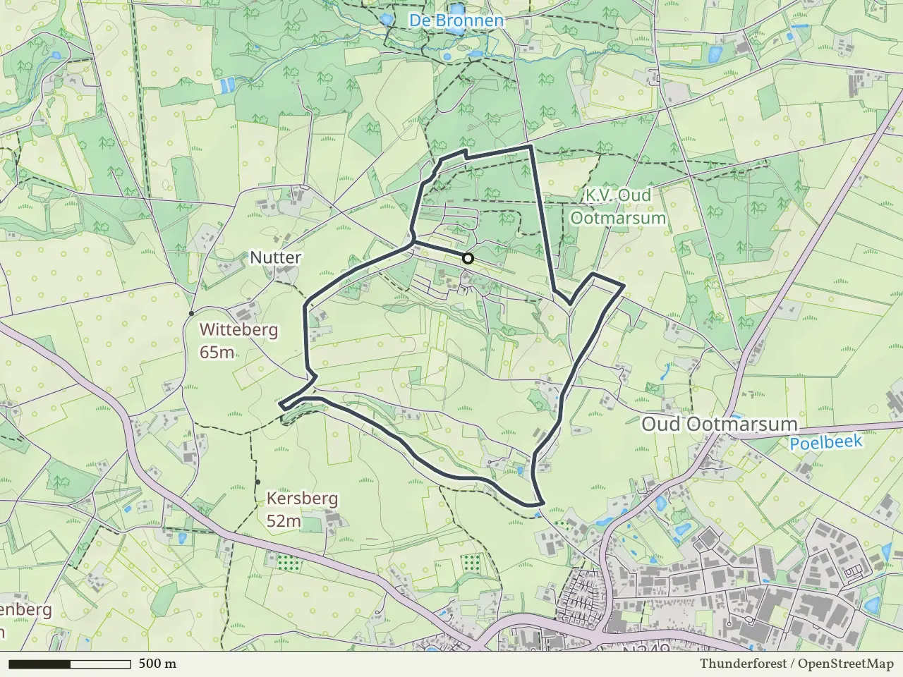 Groene route vanaf Nutter, Oud-Ootmarsum