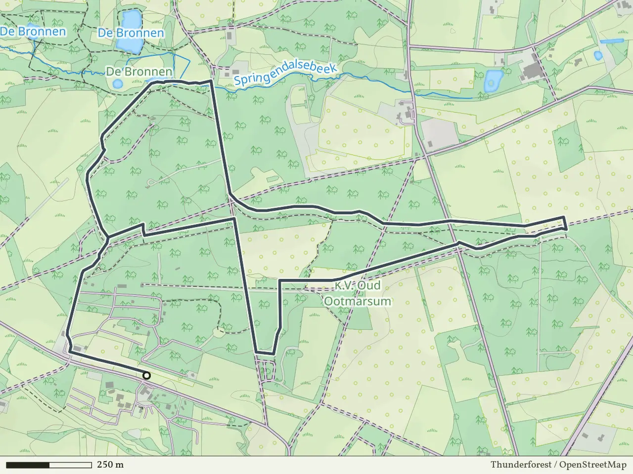 Rode route vanaf Nutter, Oud-Ootmarsum