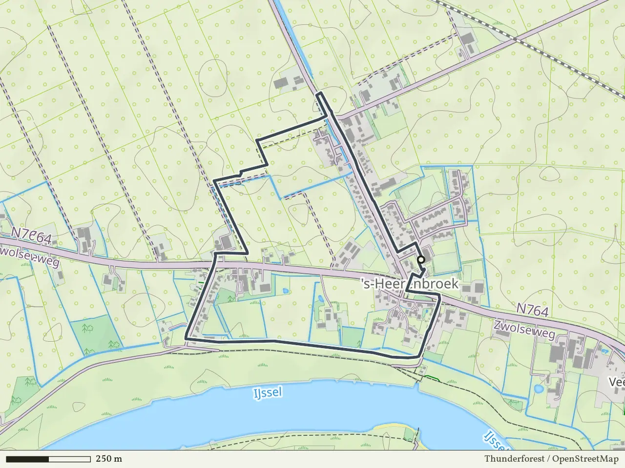 Blauwe route vanaf 's Heerenbroek, 's Heerenbroek