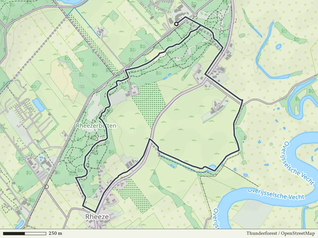 Groene route vanaf Rheezerbelten, Hardenberg Oost