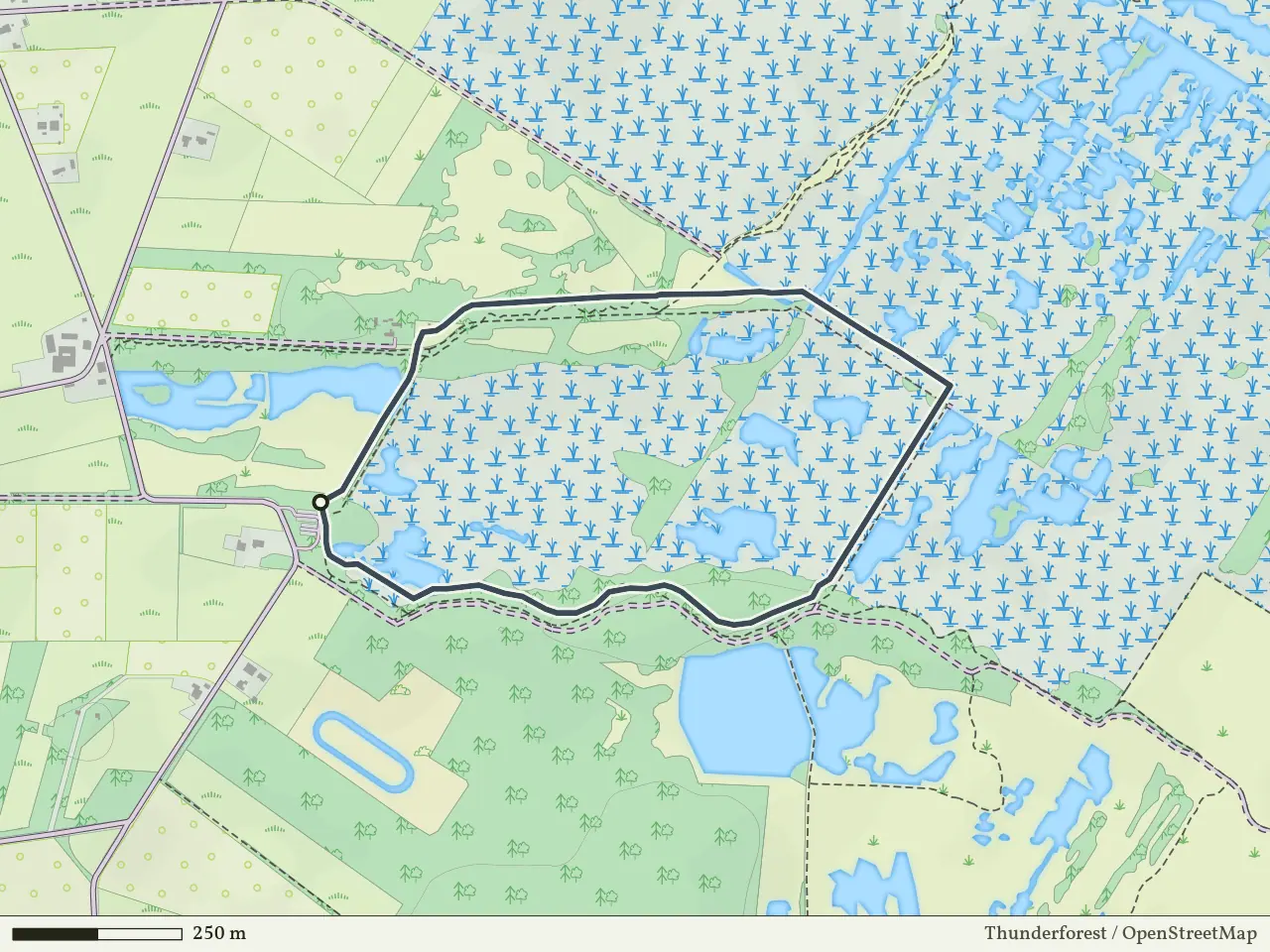 Gele route vanaf Armenveen, Haaksbergen