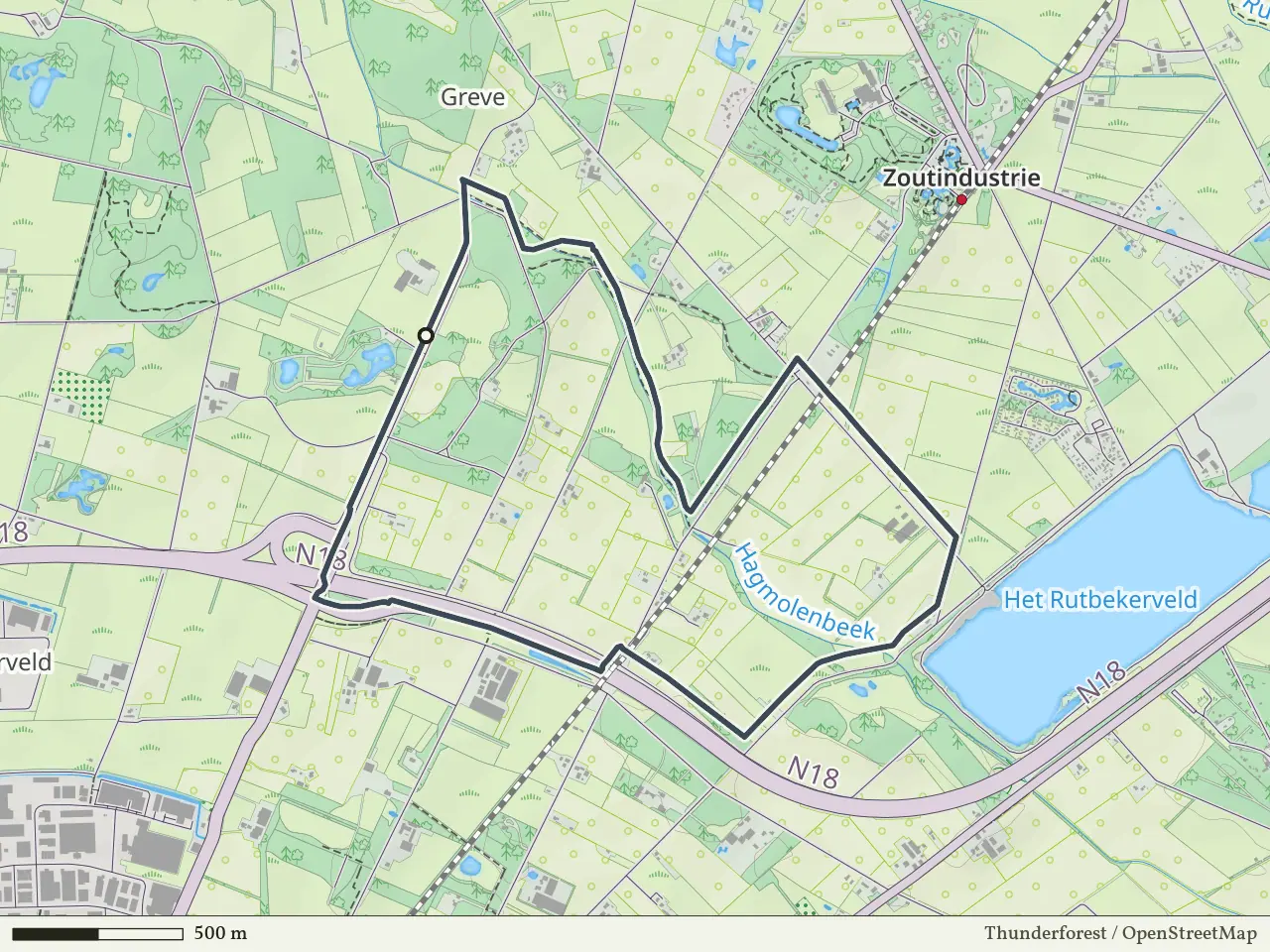 Groene route vanaf Stepelo, Haaksbergen