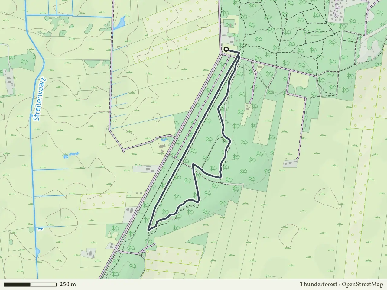 Blauwe route vanaf Witte Bergen, IJhorst