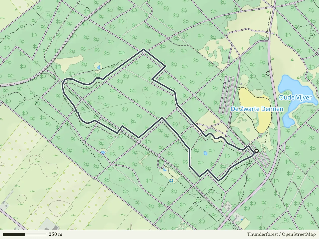 Rode route vanaf Zwarte Dennen-Zuid, Punthorst