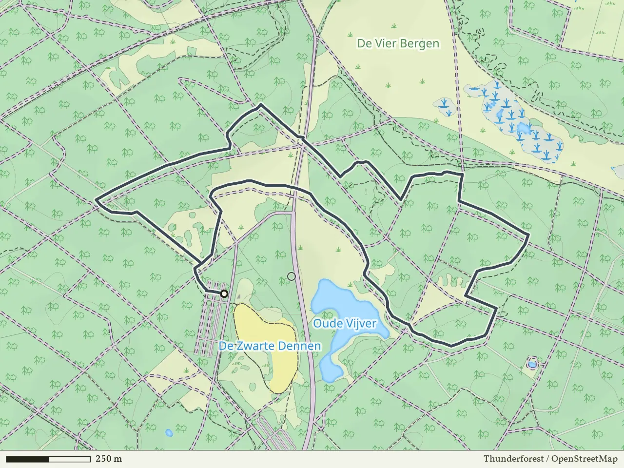 Paarse route vanaf Zwarte Dennen-Noord, Punthorst