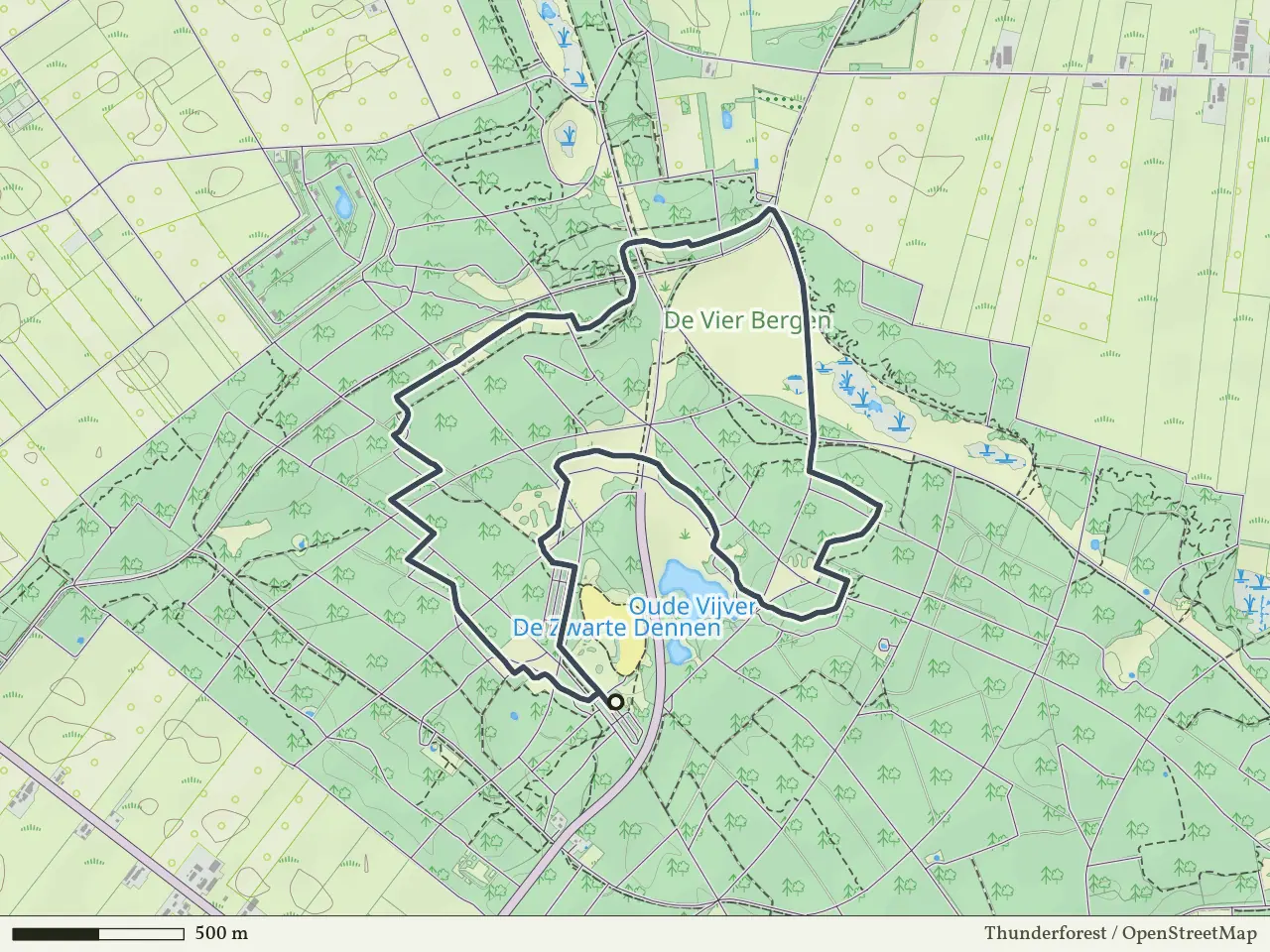 Blauwe route vanaf Zwarte Dennen-Zuid, Punthorst