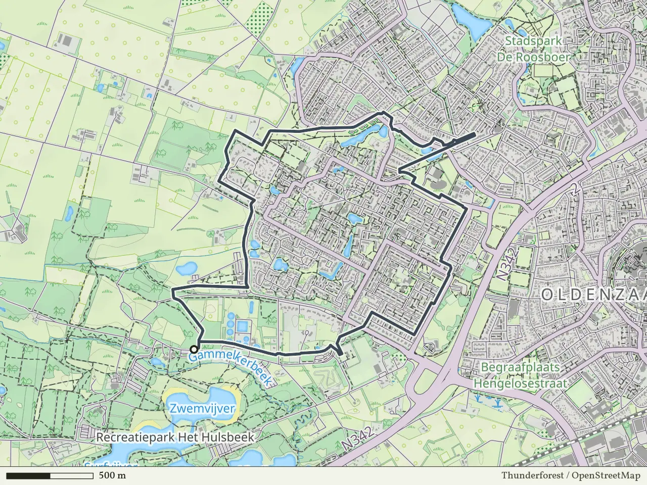 Groene route vanaf Het Hulsbeek, Oldenzaal