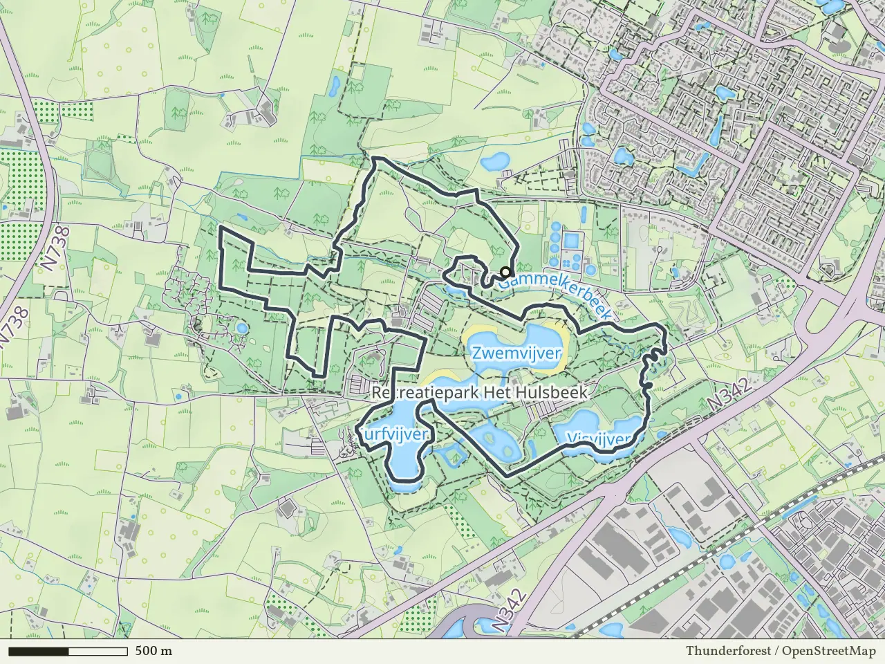 Paarse route vanaf Het Hulsbeek, Oldenzaal
