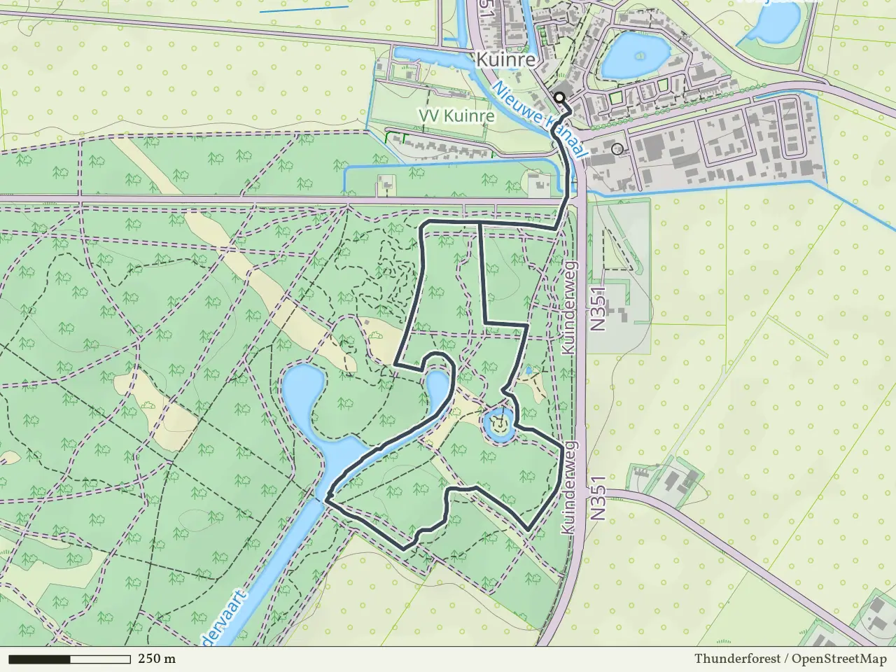 Blauwe route vanaf Kuinre, Weerribben-Wieden