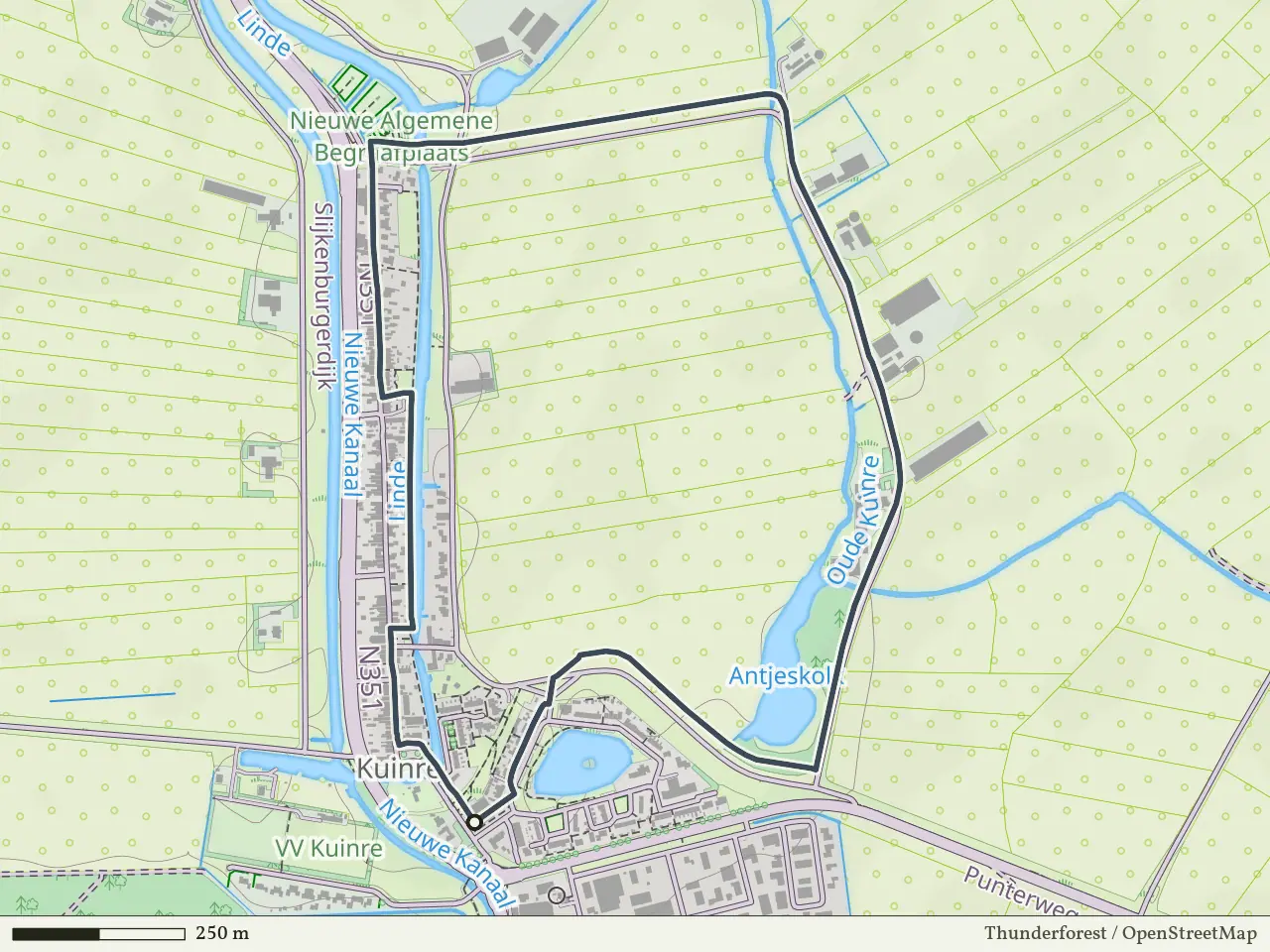 Gele route vanaf Kuinre, Weerribben-Wieden