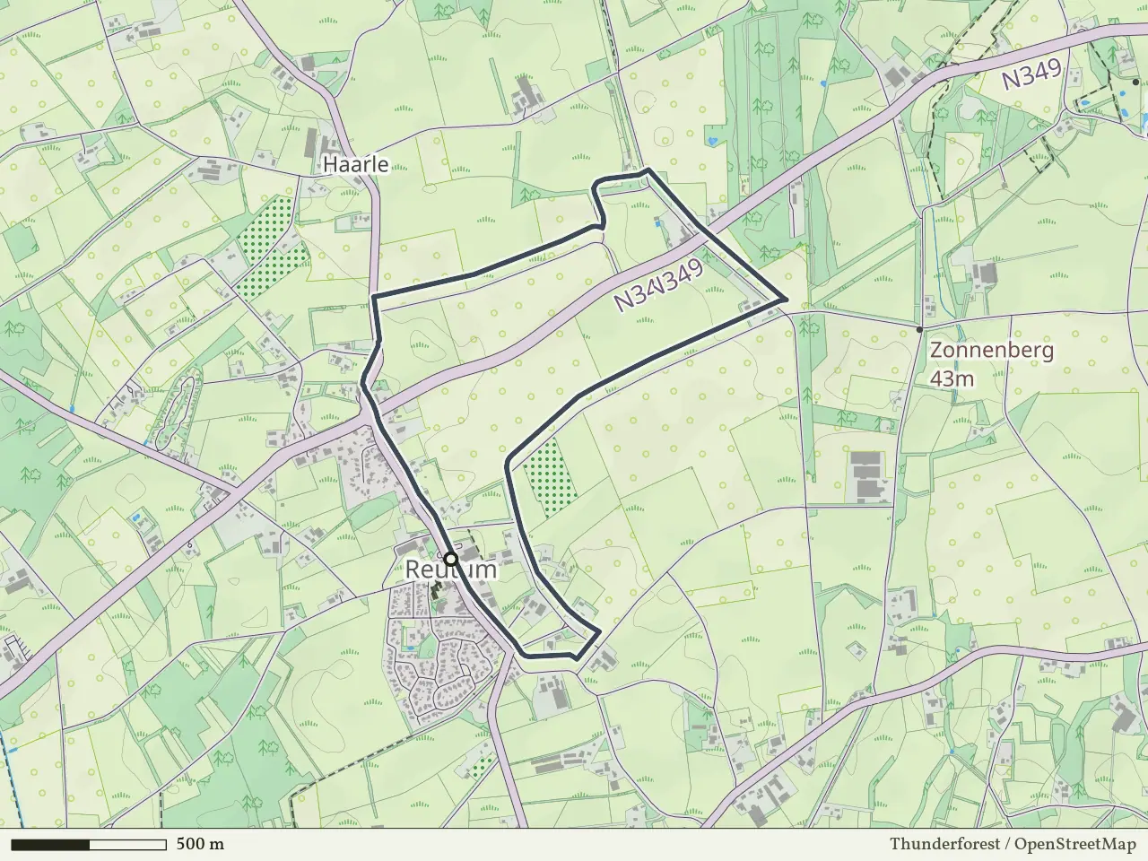 Groene route vanaf Reutum, Vasse