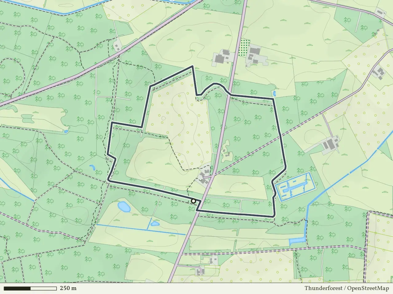 Rode route vanaf Oostermaet, Lettele