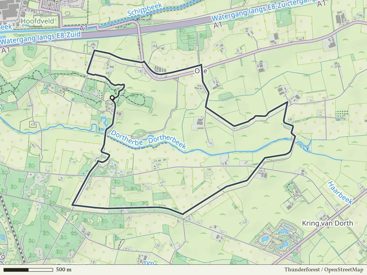 Blauwe route vanaf Oxe, Deventer