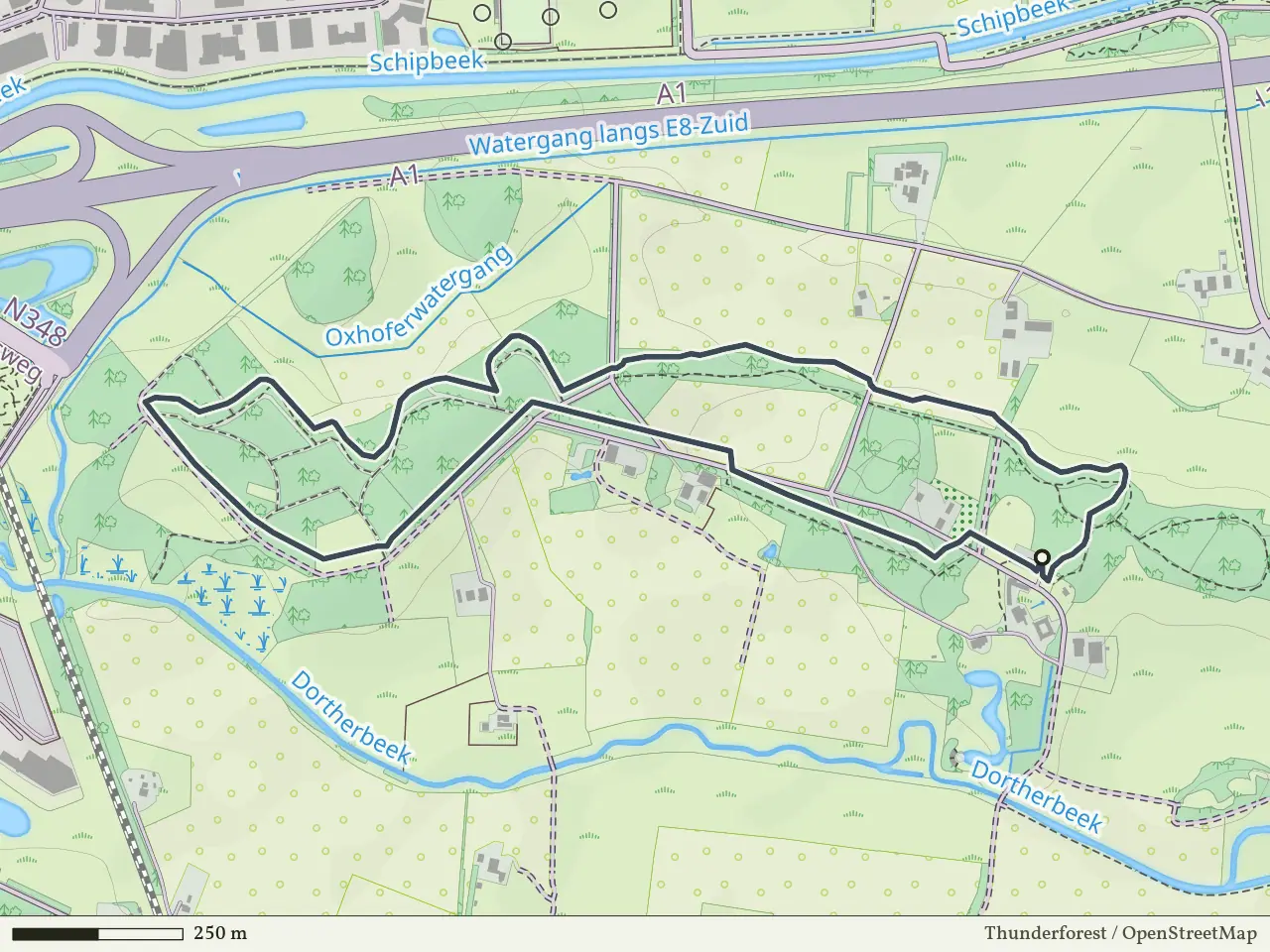 Gele route vanaf Oxe, Deventer