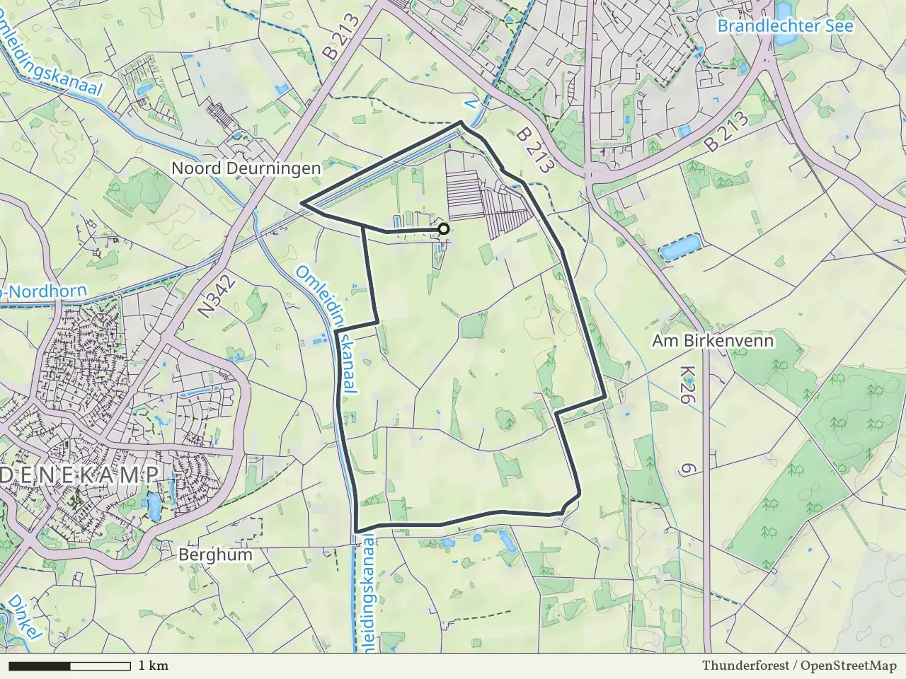 Gele route vanaf Rodenmors, Denekamp