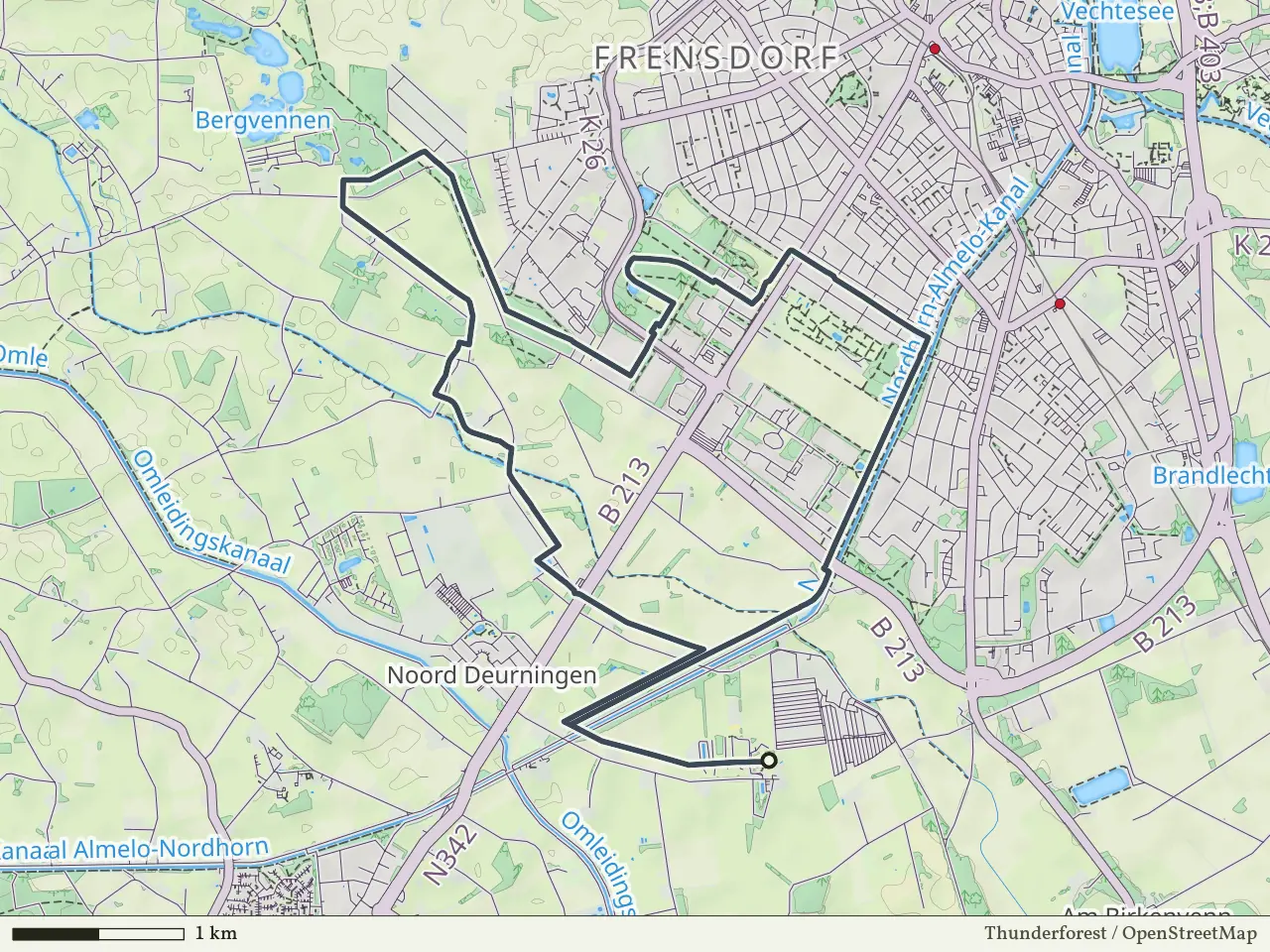 Groene route vanaf Rodenmors, Denekamp