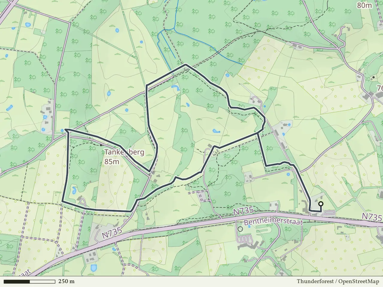 Groene route vanaf Tankenberg, De Lutte