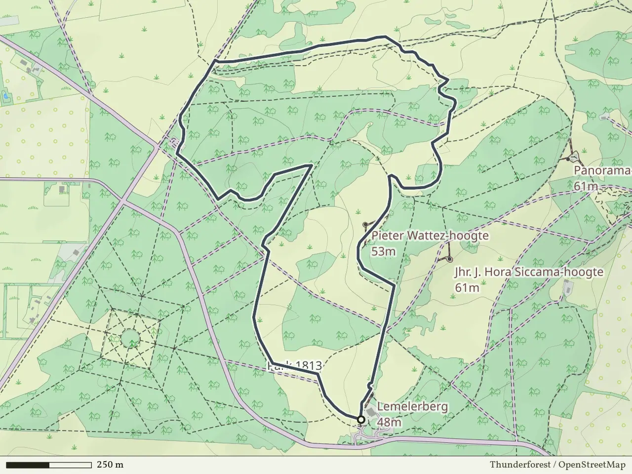 Oranje route vanaf Lemelerberg, Lemele