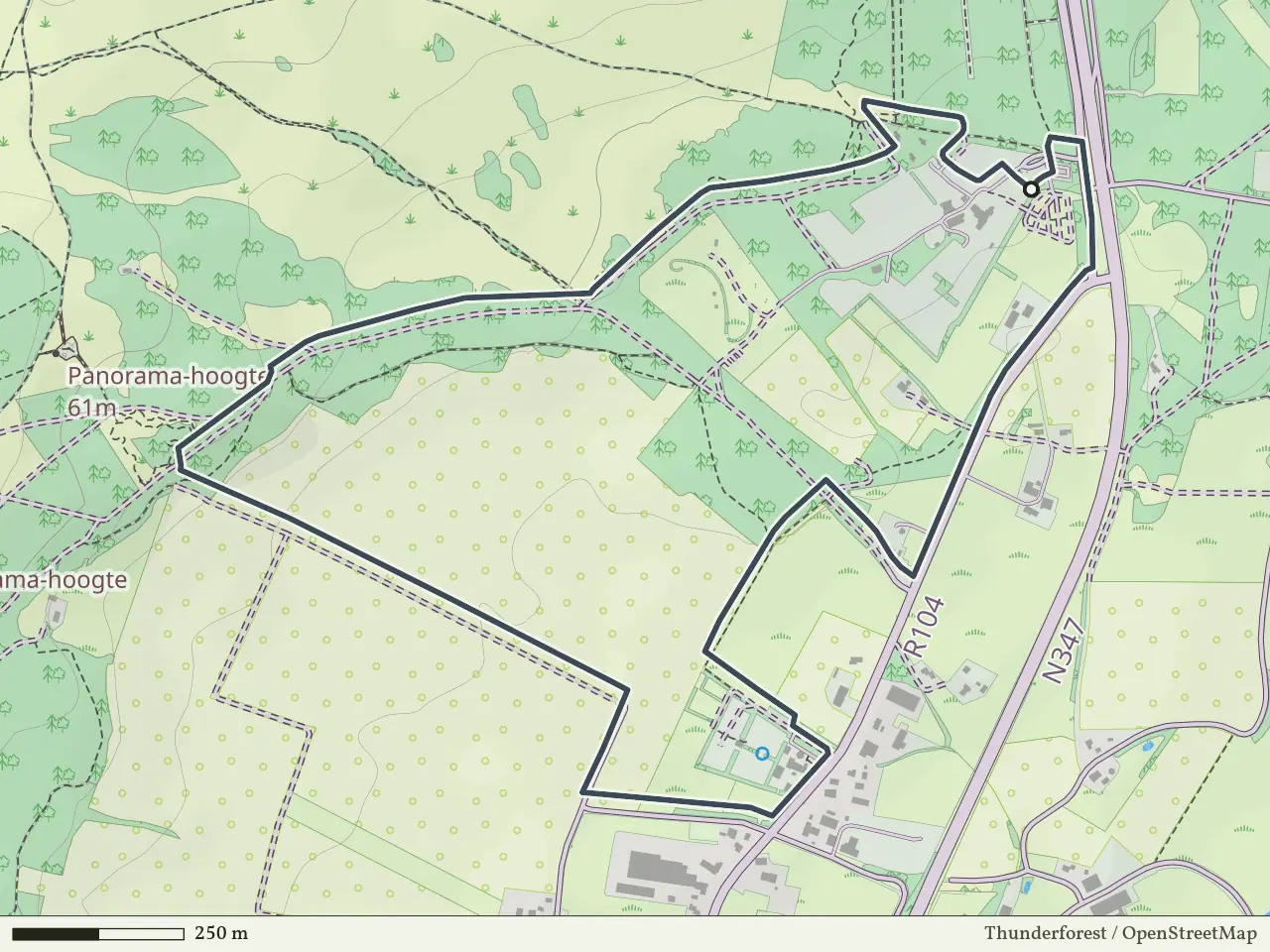 Gele route vanaf Lemeleresch, Lemele