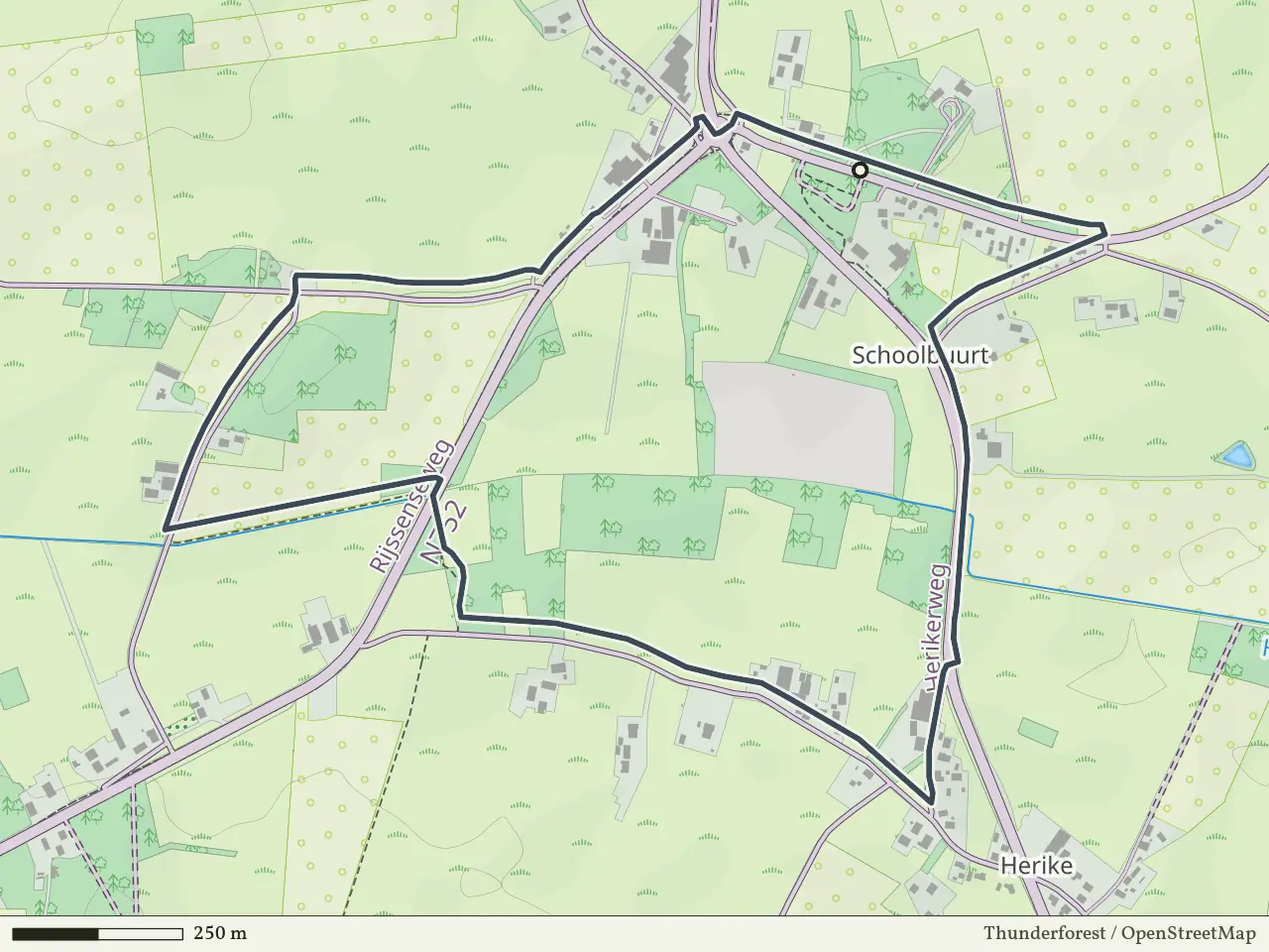 Gele route vanaf Schoolbuurt, Markelo