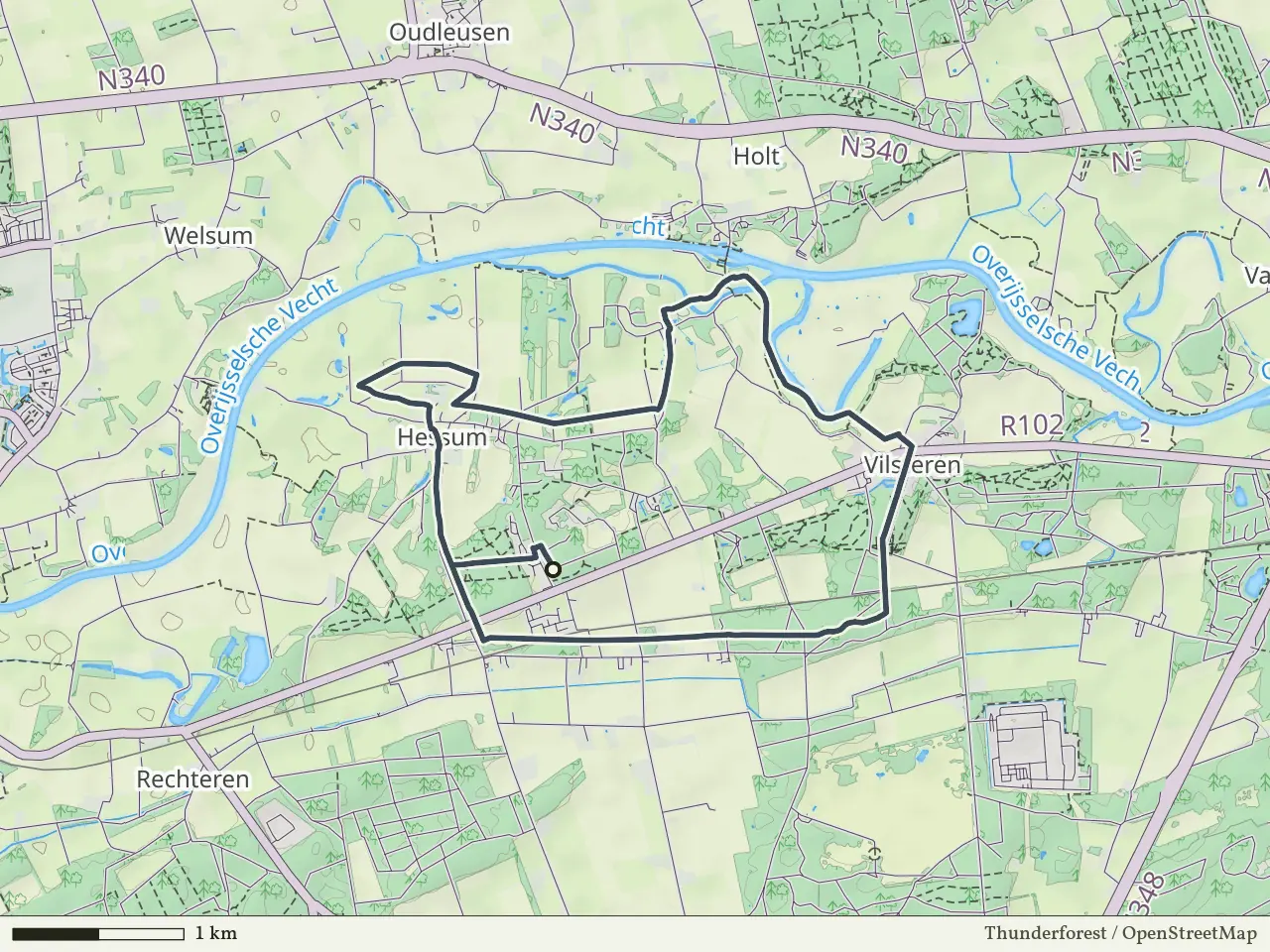 Groene route vanaf Hessum, Dalfsen