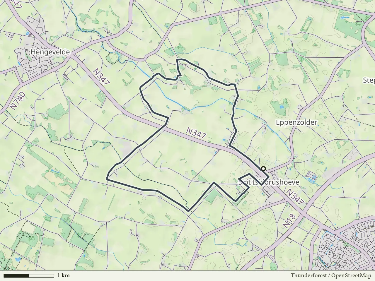 Groene route vanaf Sint Isodorushoeve, Haaksbergen