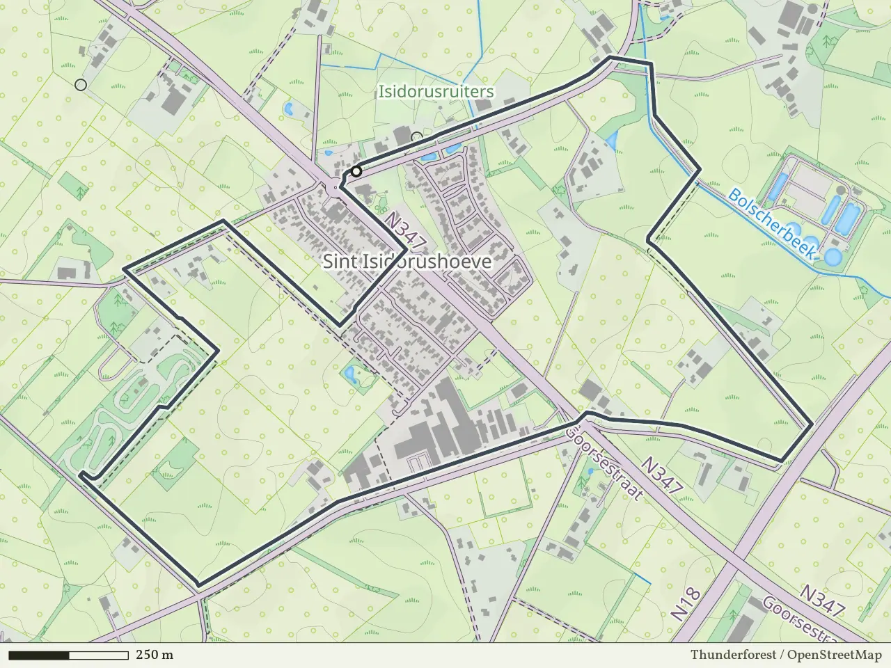Oranje route vanaf Sint Isodorushoeve, Haaksbergen