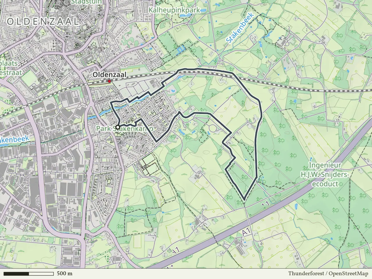 Blauwe route vanaf Stakenboer, Oldenzaal