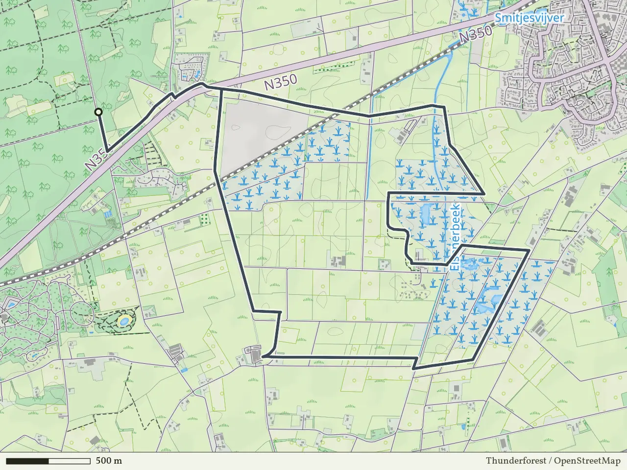 Groene route vanaf Sprokkelweg, Holten