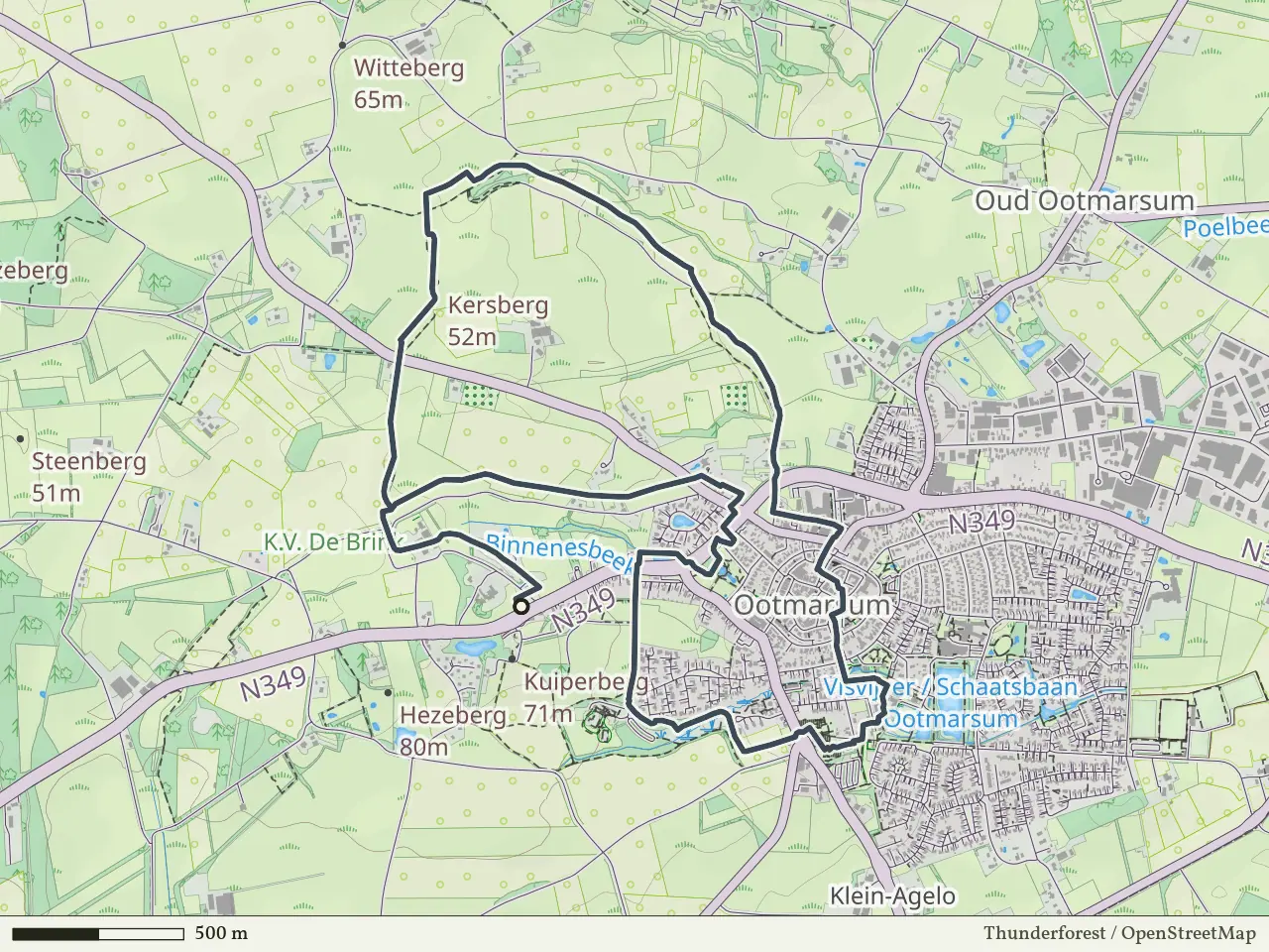 Gele route vanaf Kuiperberg, Ootmarsum