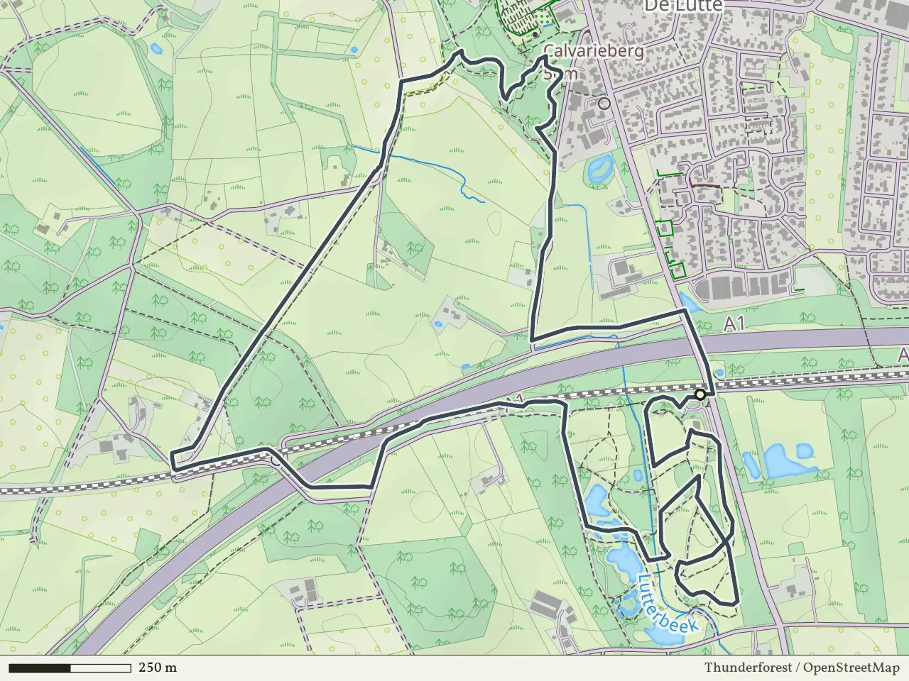 Oranje route vanaf Poort Bulten, Losser