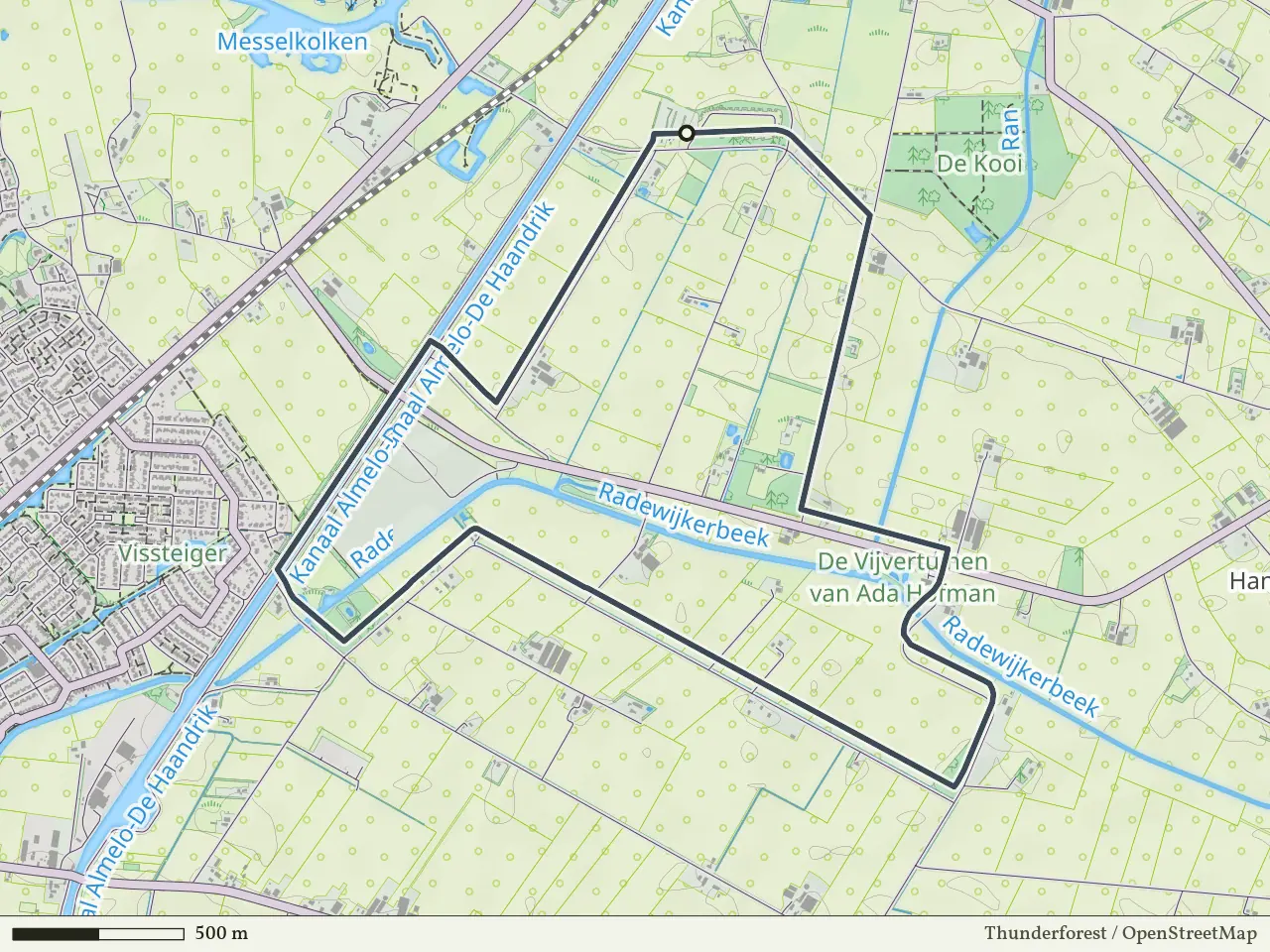 Groene route vanaf Loozerveld, Hardenberg Oost