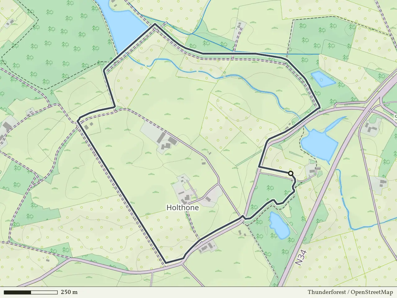 Gele route vanaf Holthone, Hardenberg Oost