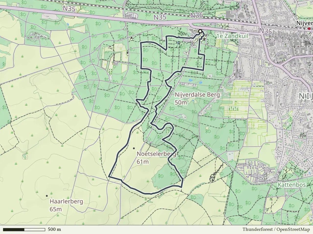 Oranje route vanaf Sallandse Heuvelrug, Nijverdal