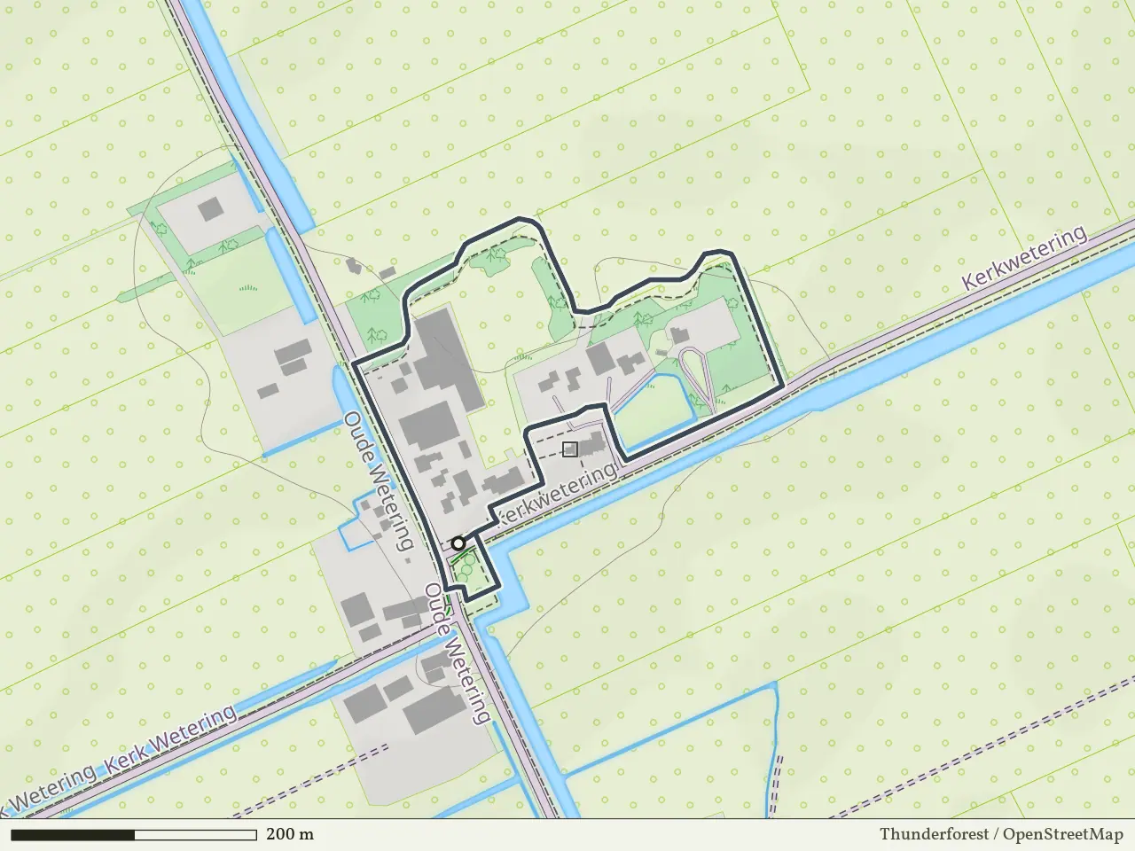 Rode route vanaf Mastenbroek, IJsseldelta