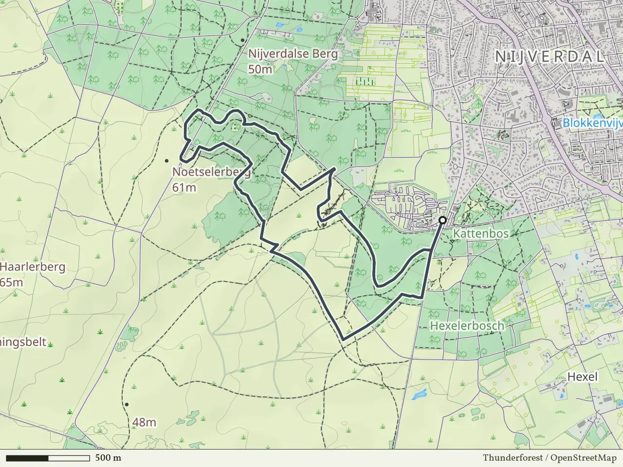 Gele route vanaf Noetsele, Nijverdal