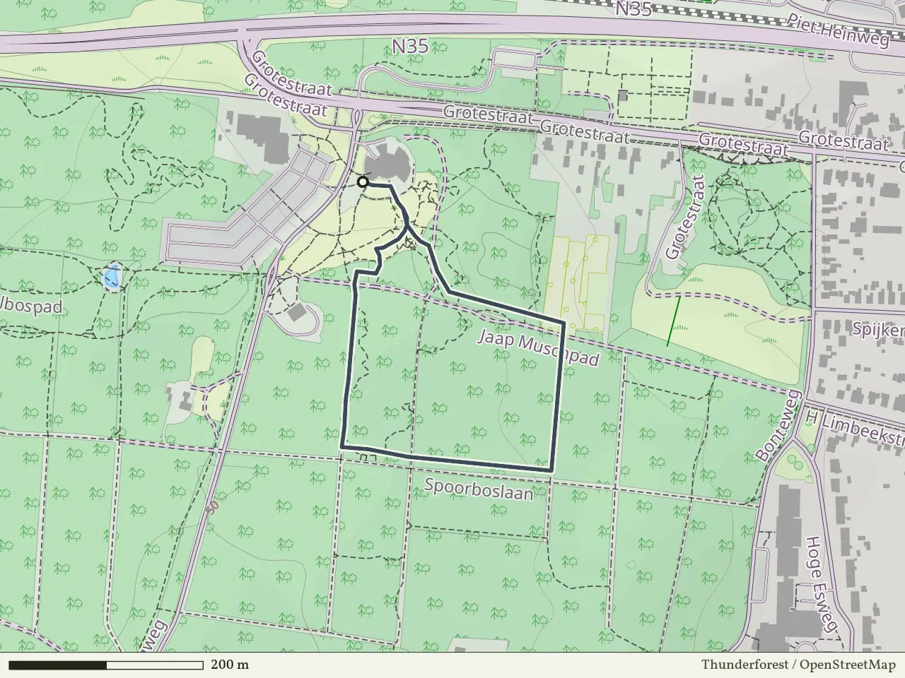 Gele route vanaf Sallandse Heuvelrug, Nijverdal