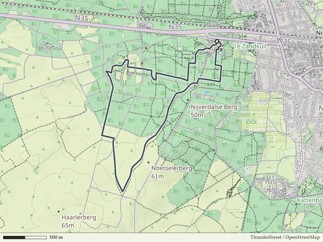 Groene route vanaf Sallandse Heuvelrug, Nijverdal