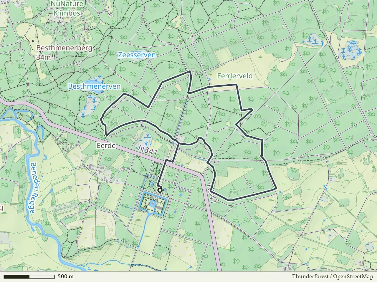 Gele route vanaf Eerde, Ommen