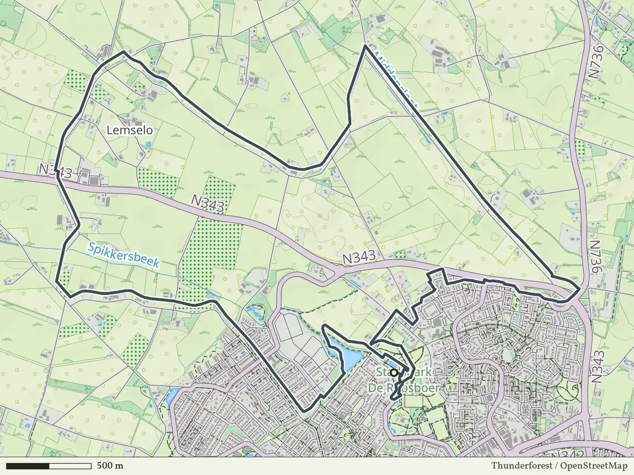 Groene route vanaf Gravenes, Oldenzaal