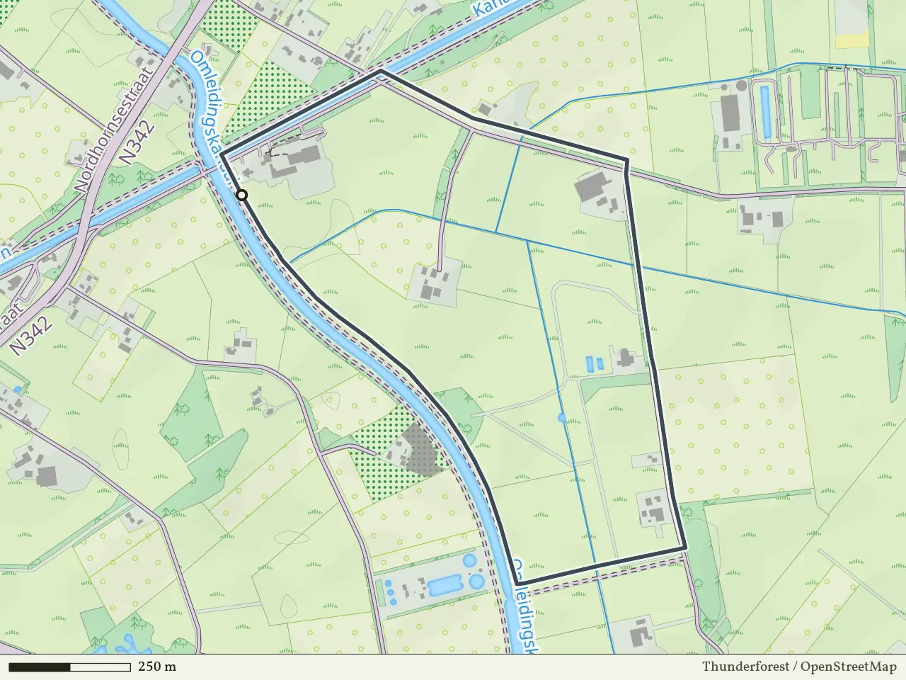 Paarse route vanaf Noord-Deurningen, Denekamp
