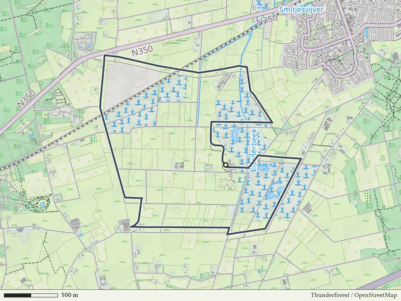 Groene route vanaf Overveen, Rijssen