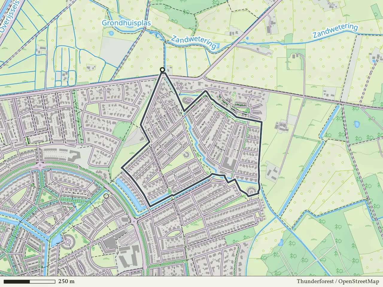 Paarse route vanaf Oerdijk, Schalkhaar