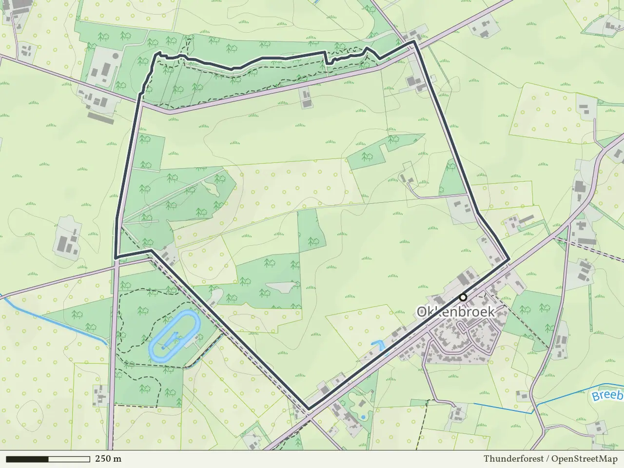 Groene route vanaf Okkenbroek, Salland