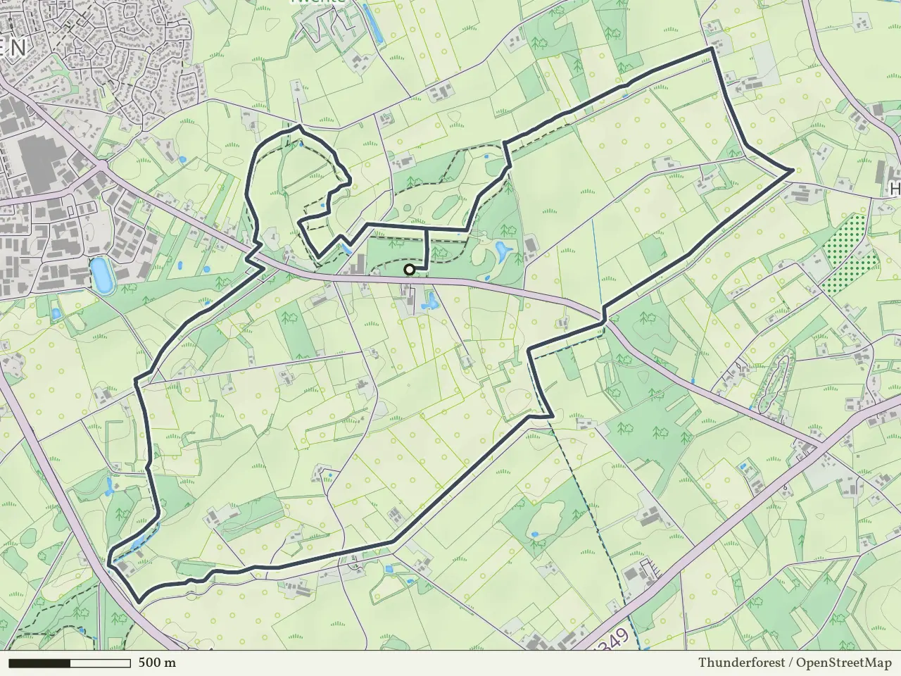 Blauwe route vanaf Baasdam, Tubbergen